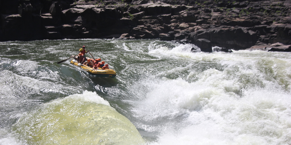 White water rafting, Zambia